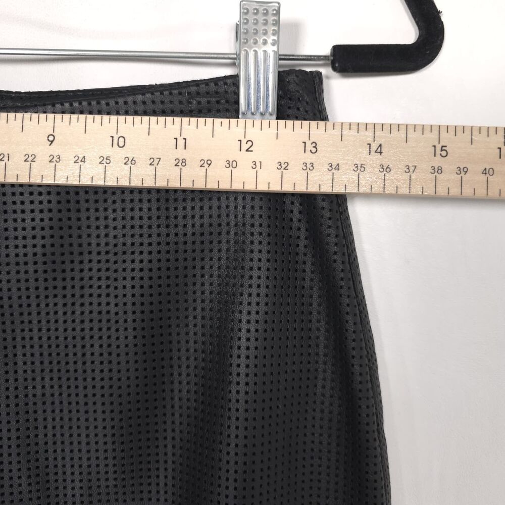 ALL THINGS GOLDEN New Women's Black Mini Skirt SMALL Leather Zip Back ATG058-B-S - Picture 4 of 11
